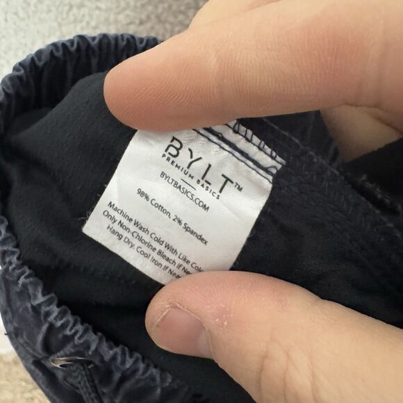 BYLT Weekender Pants Men's Small Blue Stretch Ripstop Drawstring Casual - Picture 11 of 11